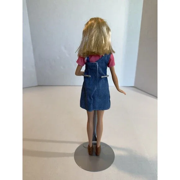 Mattel Blonde Fashion Doll 2015 W/Cute Denim Outfit W/Boots R49HF Authentic - Picture 3 of 9